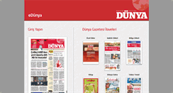 Desktop Screenshot of egazete.dunya.com